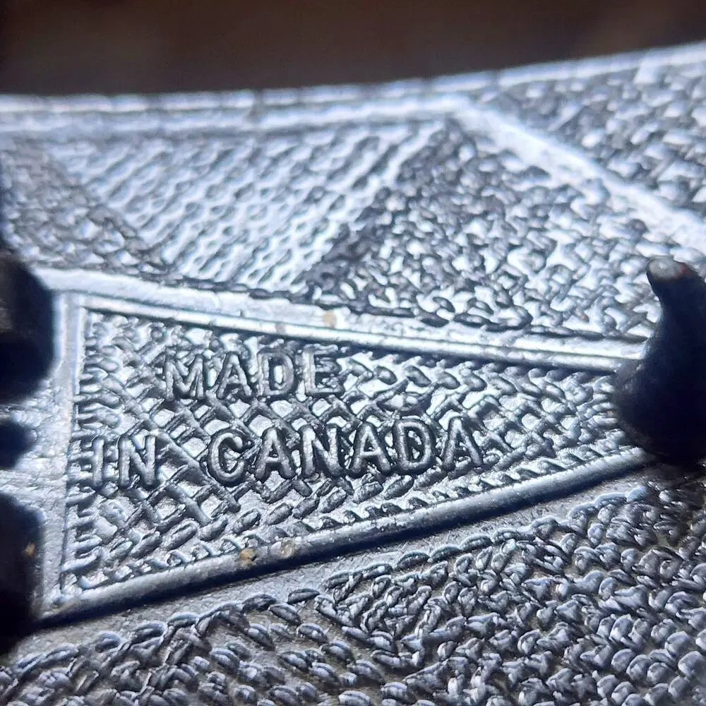 1970's Nova Scotia Belt Buckle Coat Of Arms / Flag Made In Canada Vintage